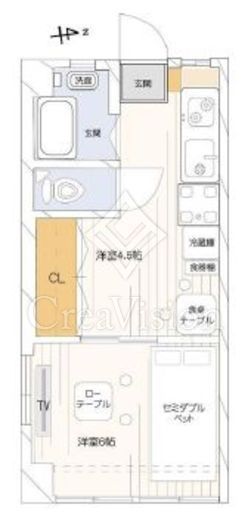 コーポ麹町　606号室　間取り
