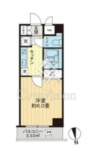 サンテミリオンお茶の水　203号室　間取り