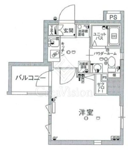 スカイコート神田第2　704号室　間取り