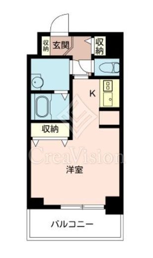 スカイコート神田弐番館　303号室　間取り