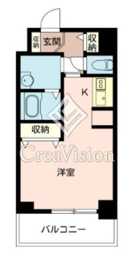 スカイコート神田弐番館　703号室　間取り