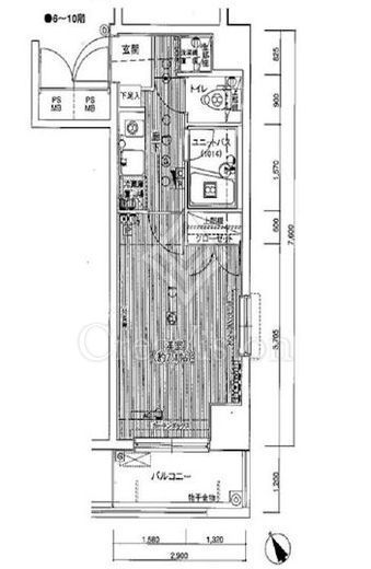 メインステージ秋葉原駅前　701号室　間取り