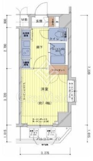 メインステージ神田駅前　204号室　間取り