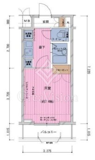 メインステージ神田駅前　302号室　間取り