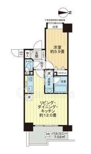 ライオンズマンション御茶ノ水　502号室　間取り