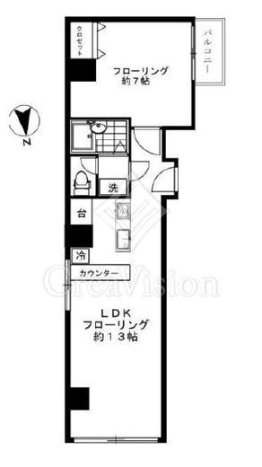 ライオンズマンション平河町K　503号室　間取り