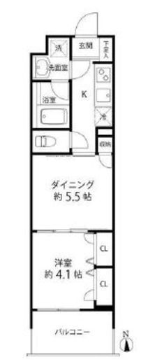デュオステージ白金高輪　506号室　間取り