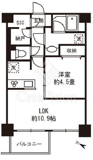 飯田橋サンポーロハイツ　81号室　間取り