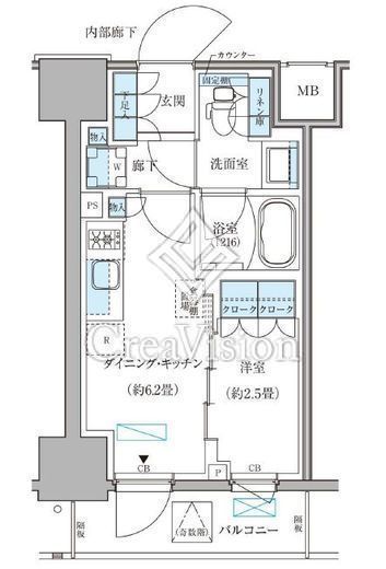 パークアクシス住吉ガーデンスクエア　202号室　間取り