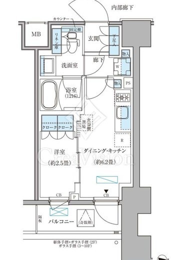 パークアクシス住吉ガーデンスクエア　203号室　間取り