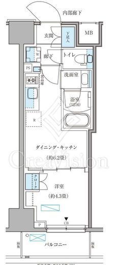 パークアクシス住吉ガーデンスクエア　306号室　間取り