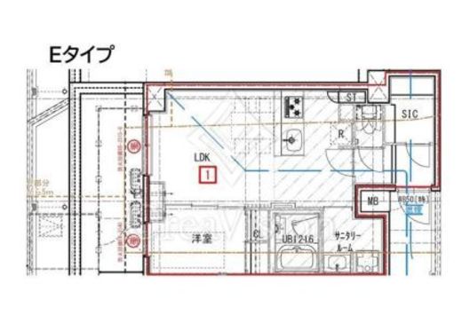 ES-Grande大島ガーデンテラス　802号室　間取り