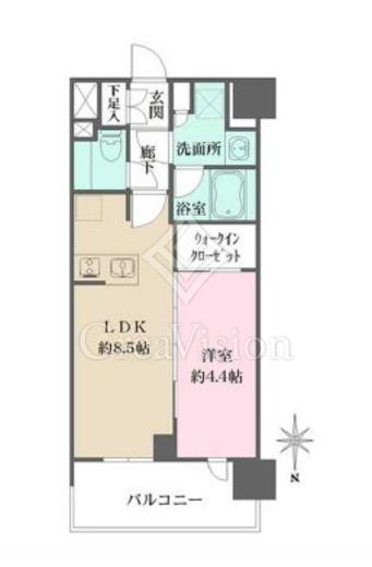シーズンフラッツ杉並井草　203号室　間取り