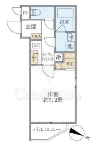 Ｔｈｅ　Ｓｈｉｎａｇａｗａ　Ｅａｓｔ　Ｒｅｓｉｄｅｎｃｅ　301号室　間取り