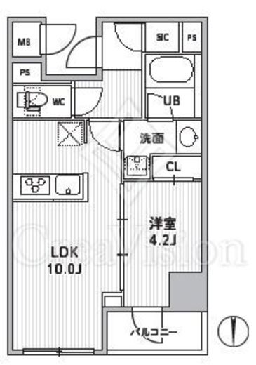 S-RESIDENCE住吉aquacht　101号室　間取り