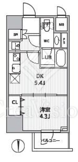 S-RESIDENCE住吉aquacht　403号室　間取り