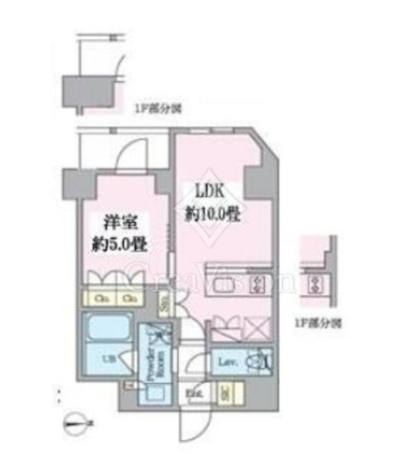 クレストコート東池袋　201号室　間取り