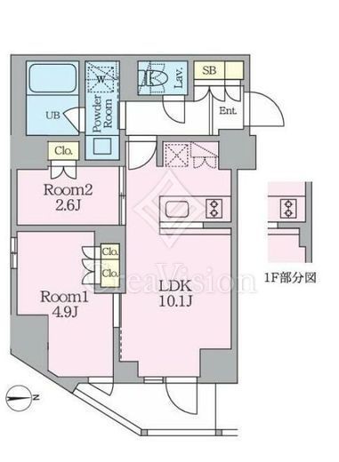 クレストコート東池袋　203号室　間取り