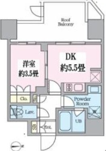 クレストコート東池袋　401号室　間取り