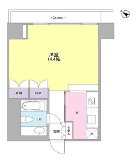 フォレストタウン参宮橋　703号室　間取り