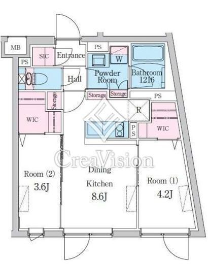 デュオメゾン西新宿　202号室　間取り