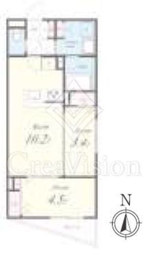 Residence Koenji Square　401号室　間取り