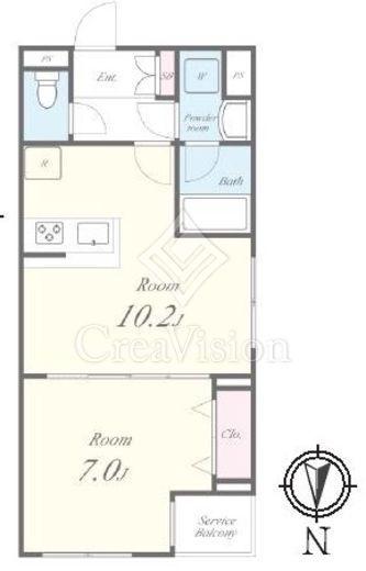 Residence Koenji Square　504号室　間取り