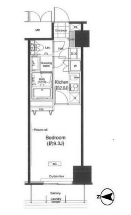 グランハイツ高田馬場　1422号室　間取り
