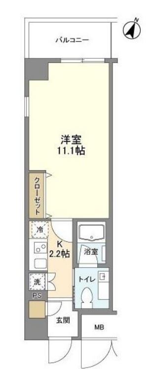 グランハイツ高田馬場　601号室　間取り