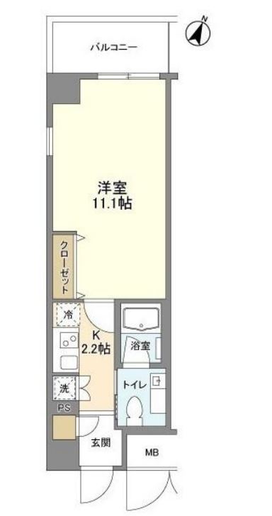 グランハイツ高田馬場　601号室　間取り