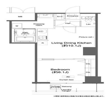 グランハイツ高田馬場　1214号室　間取り