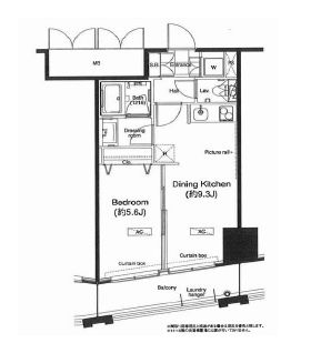 グランハイツ高田馬場　1218号室　間取り
