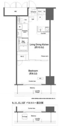 グランハイツ高田馬場　1326号室　間取り