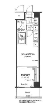 グランハイツ高田馬場　707号室　間取り