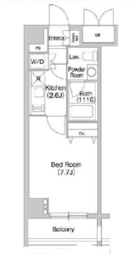 コンフォリア豊洲　207号室　間取り