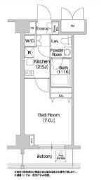 コンフォリア豊洲　316号室　間取り