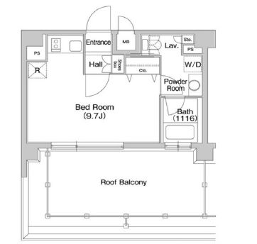 コンフォリア豊洲　708号室　間取り