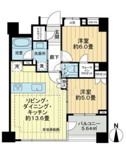 ザ・ライオンズ中野坂上　210号室　間取り