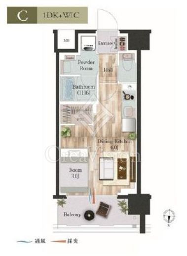 デュオフラッツ大森Ｅａｓｔ　802号室　間取り