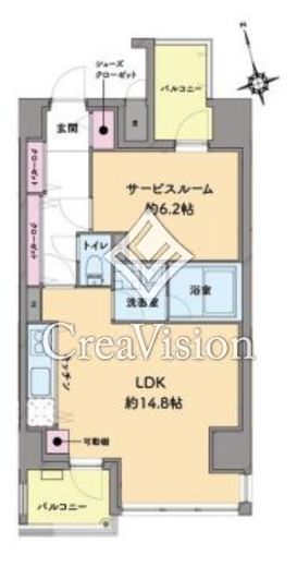 ＦＩＲＳＴＳＣＥＮＥ　ＦＵＮＡＢＯＲＩ　ｔｈｅｏｒｙ　402号室　間取り