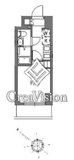 アラート横濱桜木町Ⅰ　1104号室　間取り