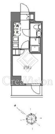 アラート横濱桜木町Ⅰ　302号室　間取り