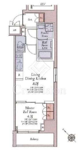 ＨＡＹＡＮＯ　Ｒｅｓｉｄｅｎｃｅ　大塚　401号室　間取り