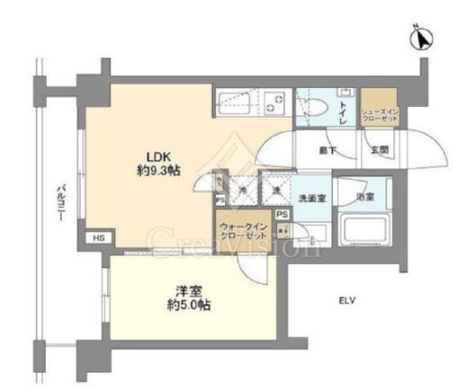 イノバス元住吉　206号室　間取り