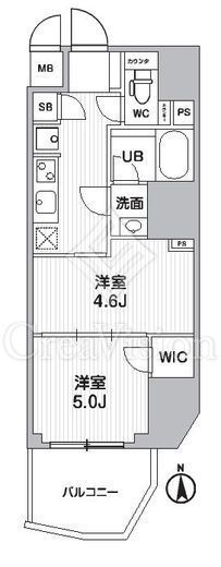 S-RESIDENCE蔵前balm　1202号室　間取り