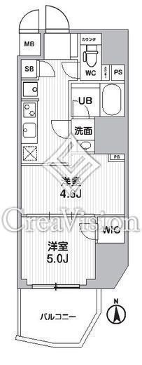 S-RESIDENCE蔵前balm　802号室　間取り