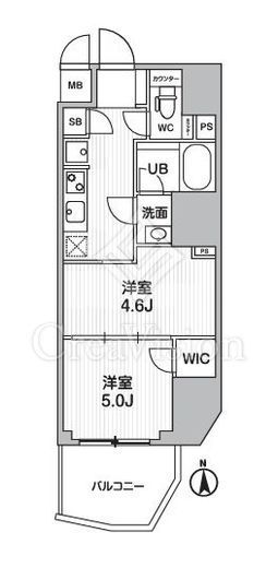 S-RESIDENCE蔵前balm　402号室　間取り