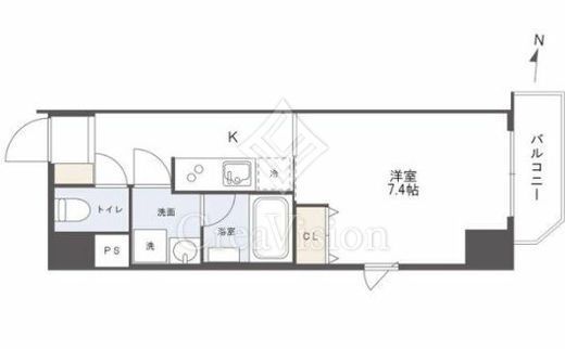 アルファレガロ亀戸Ⅱ　502号室　間取り