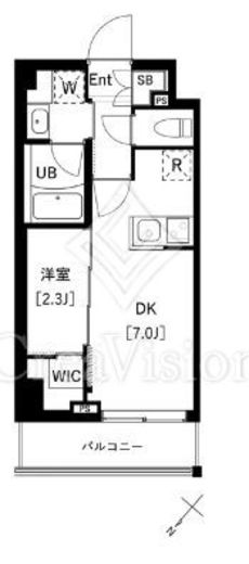 ARKMARK上池袋　507号室　間取り