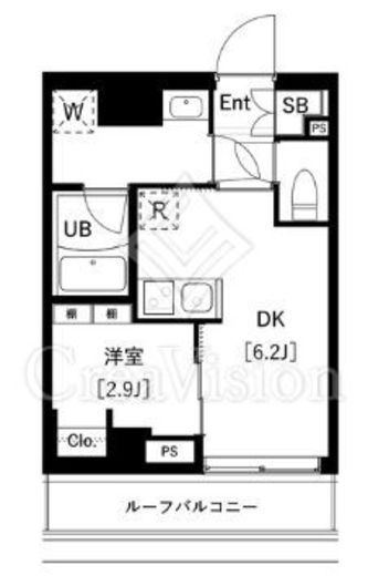 ARKMARK上池袋　707号室　間取り